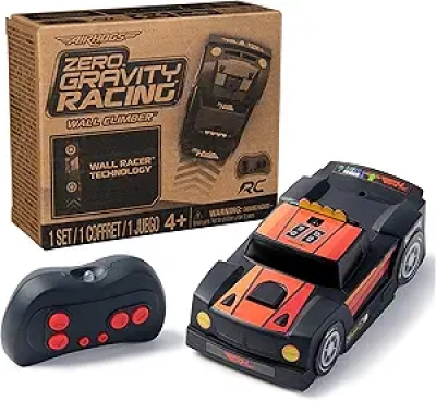 Air Hogs Zero Gravity Wall Climber RC Car - USB-C Rechargeable Indoor Racing Toy
