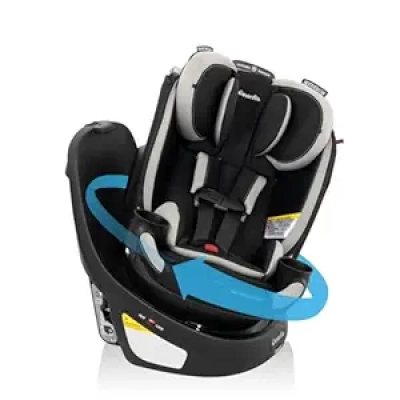 Evenflo Revolve360 Slim Rotational Car Seat | 360° One-Hand Rotation