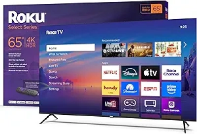 65-Inch Roku Smart TV 4K HDR - 2025 Select Series with Voice Remote