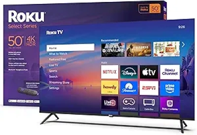 50-Inch 4K Roku Smart TV 2025 | HDR LED TV with Voice Remote & Free Streaming