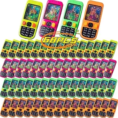 68 Pcs Handheld Water Ring Games - Party Favors & Classroom Prizes for Kids