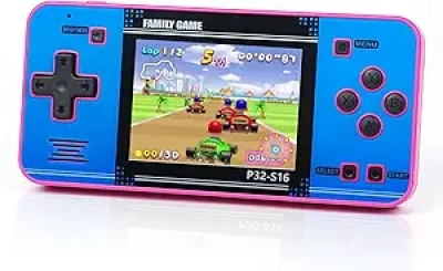 Handheld Game Console for Kids - 220 Built-in 32-bit Games, 3.0" IPS Screen, Rechargeable Portable Gaming Device