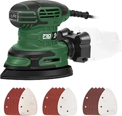Prostormer 13000RPM Mouse Detail Sander - Electric Palm Sander with Dust Collection