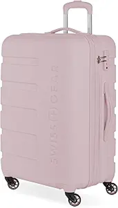 SwissGear 7366 Pink Hardside Expandable Luggage 23-Inch with Spinner Wheels
