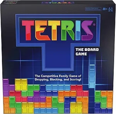 Tetris Board Game for 2-4 Players | Classic Puzzle Strategy Game for Kids & Adults