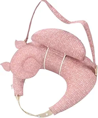 Blessique Nursing Pillow - Ergonomic Breastfeeding Support Pillow (Pink)