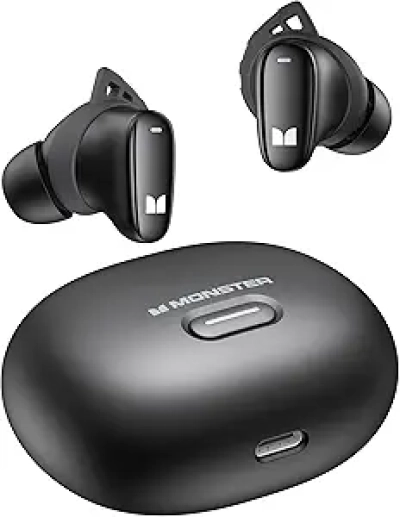 Monster N-Lite 206 Bluetooth Earbuds - Wireless Headphones with 25H Battery & IPX6 Waterproof