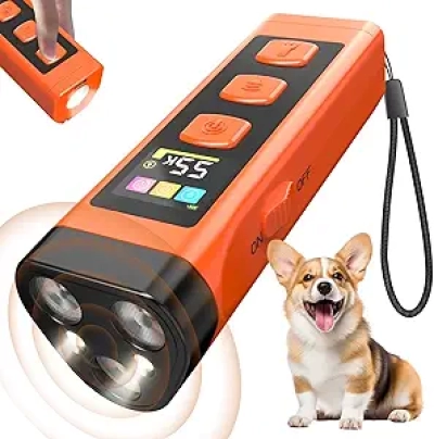 Ultrasonic Dog Bark Deterrent Device 65FT - Humane Anti-Barking Solution 2025