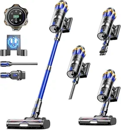 Cordless Stick Vacuum Cleaner 50KPA 70Min Runtime - Pet Hair & Carpet Cleaning