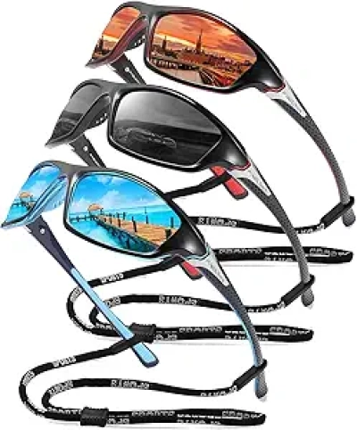 FAGUMA Polarized Sunglasses for Men - UV400 Sports Glasses for Cycling & Driving