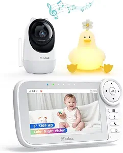 Madaz No WiFi Baby Monitor - 1080P HD, Color Night Vision, 1000ft Range