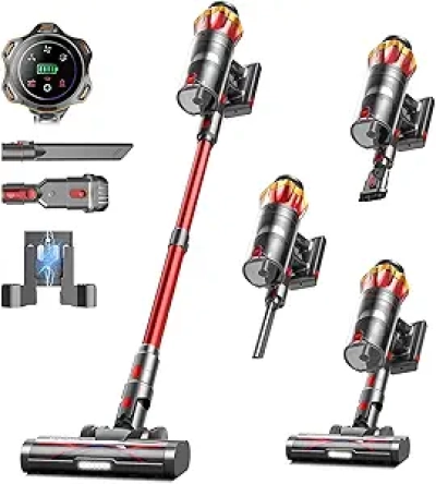 650W Cordless Vacuum Cleaner with 55KPa Suction & 70Min Runtime - Smart OLED Screen