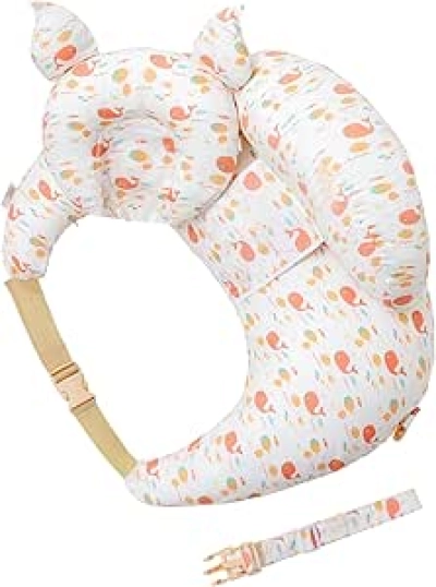 Adjustable Nursing Pillow with Waist Strap for Breastfeeding Support