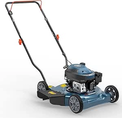 SENIX 20" Gas Lawn Mower - 144cc 4-Cycle Engine, Walk-Behind Push Mower