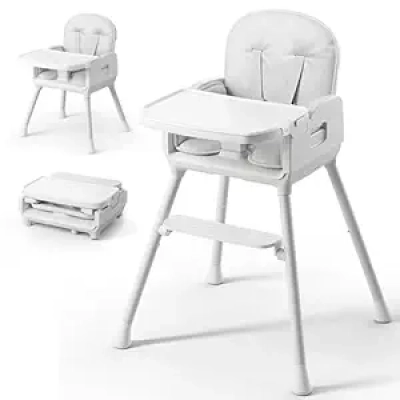 3-in-1 Portable Baby High Chair - Foldable, Easy Clean & Adjustable for Babies & Toddlers
