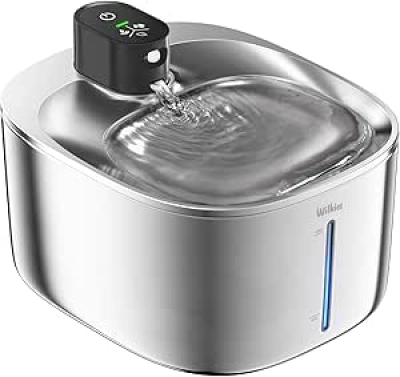 Wireless Cat Water Fountain 4.1L Stainless Steel - Smart Pet Dispenser for Cats & Dogs
