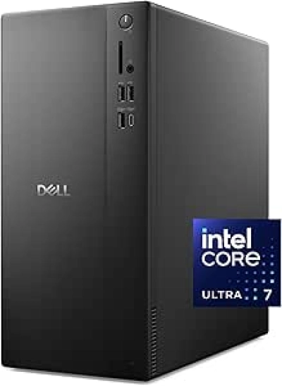 Dell Tower Desktop ECT1250 - Intel Core Ultra 7-265 PC with AI, 32GB RAM & 1TB SSD