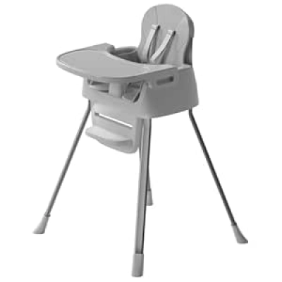 4-in-1 Portable Baby High Chair with 5-Point Safety Harness for Infants & Toddlers