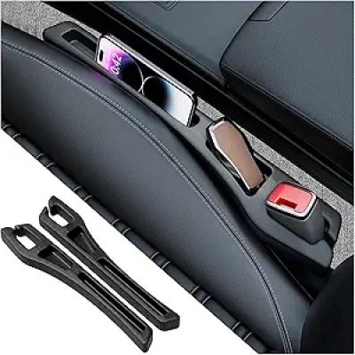 2PCS Car Seat Gap Filler Organizer - Universal Storage & Anti-Drop Seat Guard