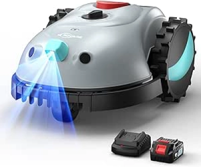 V100 Robotic Lawn Mower - Smart Navigation, Obstacle Avoidance, Auto Mowing for Small Lawns