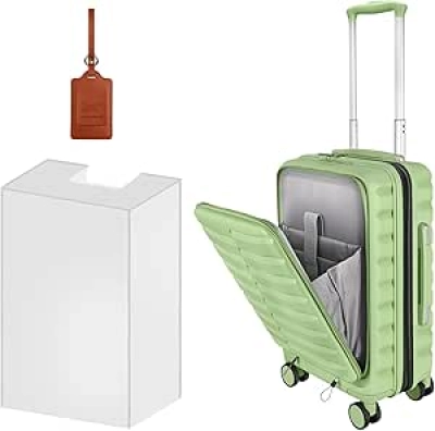 22x14x9 Airline Approved Carry On Luggage with Spinner Wheels & TSA Lock