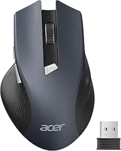Acer Wireless Mouse 2.4GHz - 3 DPI Adjustable, 6 Button Cordless USB Mouse for Laptop & Desktop