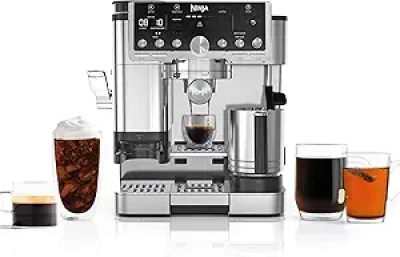 Ninja Luxe Café Pro Series Espresso Machine - 4-in-1 Coffee Maker with Built-in Grinder & Frother