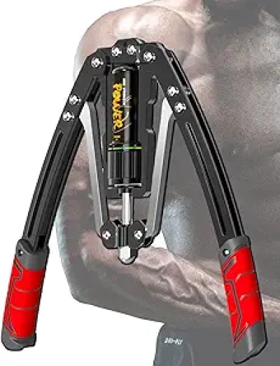 10-Gear Hydraulic Power Twister | Adjustable Chest & Arm Exercise Equipment 22-440lbs