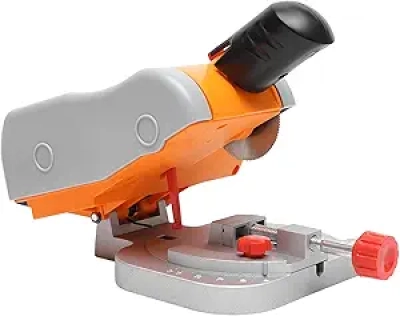 110V Mini Benchtop Cut Off Miter Saw - 45° Adjustable Compound Cutter for Wood, Metal & Stone