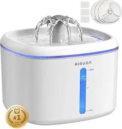Cat Water Fountain 2.5L - Ultra Quiet Automatic Pet Dispenser with 3 Modes & Filters