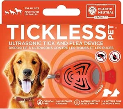Tickless Pet Ultrasonic Flea & Tick Collar - Chemical-Free 6-Month Protection for Dogs & Cats