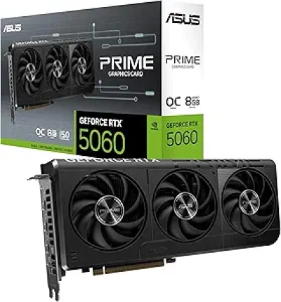 ASUS Prime GeForce RTX 5060 8GB GDDR7 OC Graphics Card - SFF Ready
