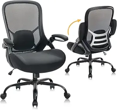 Heavy Duty Office Chair 400lbs Capacity | Ergonomic Mesh Executive Chair for Big & Tall
