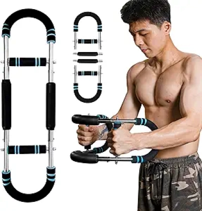 5-Level Adjustable Chest Workout Equipment | Twister Arm Trainer for Men (66-110 lbs)