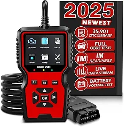 V519 OBD2 Diagnostic Scanner - Check Engine Light Code Reader & Battery Tester