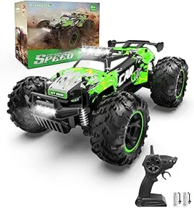 Carox 2.4GHz RC Monster Truck 26KM/H High Speed Off-Road Car with LED Lights