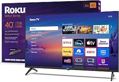40-Inch Roku Smart TV 1080p Full HD - Voice Remote & Free Streaming