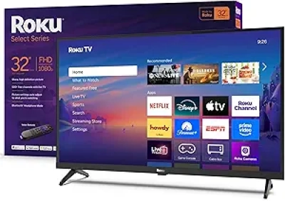 32-Inch Roku Smart TV 1080p Full HD - Voice Remote & Free Streaming
