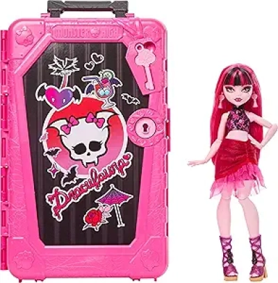 Monster High Draculaura Doll Skulltimate Secrets Destination Gore-geous Oasis Set with 19+ Surprises