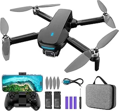 1080P HD FPV Drone with Camera, Brushless Motor & 2 Batteries - Beginner Friendly