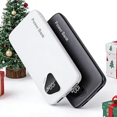 12800mAh Portable Charger 2-Pack with Built-in Cables | Airline Approved Power Bank
