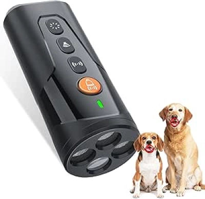 AOZOOM Ultrasonic Dog Bark Deterrent - 23FT Range Anti Barking Device