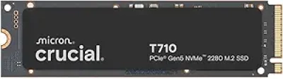 Crucial T710 1TB PCIe Gen5 NVMe SSD - 14,900 MB/s for Gaming & Creatives