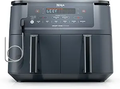 Ninja Foodi Dual Zone Air Fryer 10-Qt | 2 Independent Baskets Smart Cook System