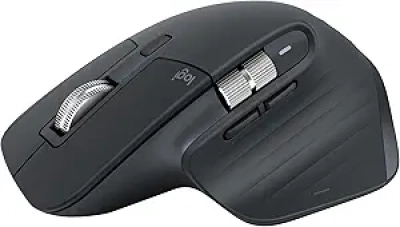 Logitech MX Master 3S Bluetooth Wireless Mouse - Ergonomic, 8K DPI, Quiet Clicks
