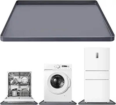 27x27 Silicone Washing Machine Pan - Anti-Leak Dryer Tray & Floor Protection