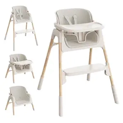 Mloong 4-in-1 Adjustable High Chair for Babies & Toddlers | Easy Clean Highchair