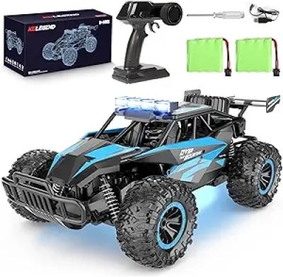 Kolegend RC Monster Truck 20km/h - 2.4GHz Remote Control Car with LED Lights & 30+ Min Battery