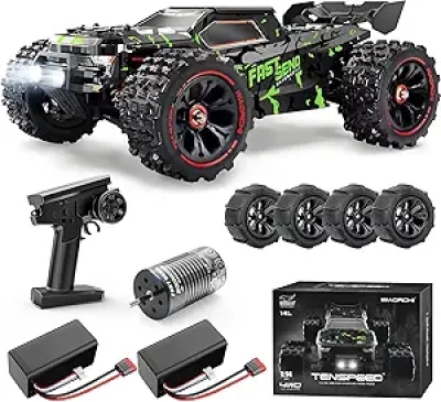 50+ mph Brushless RC Car 4x4 - Waterproof Off-Road Truck for Adults