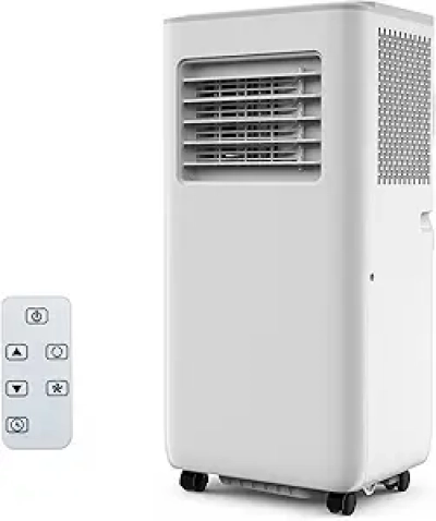 8000 BTU Portable Air Conditioner with Remote Control & Dehumidifier for 350 sq.ft